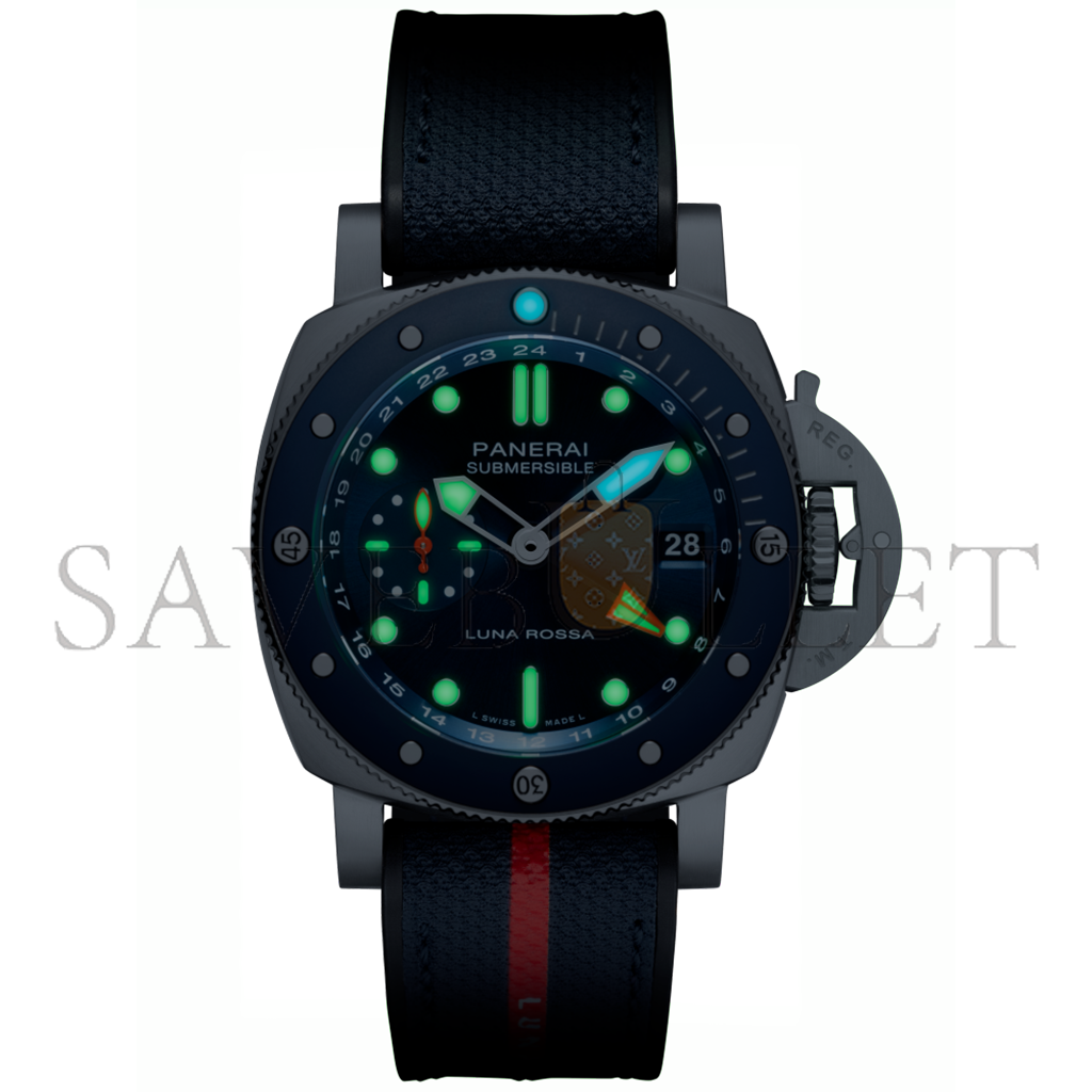 PANERAI SUBMERSIBLE GMT LUNA ROSSA TITANIO PAM01507